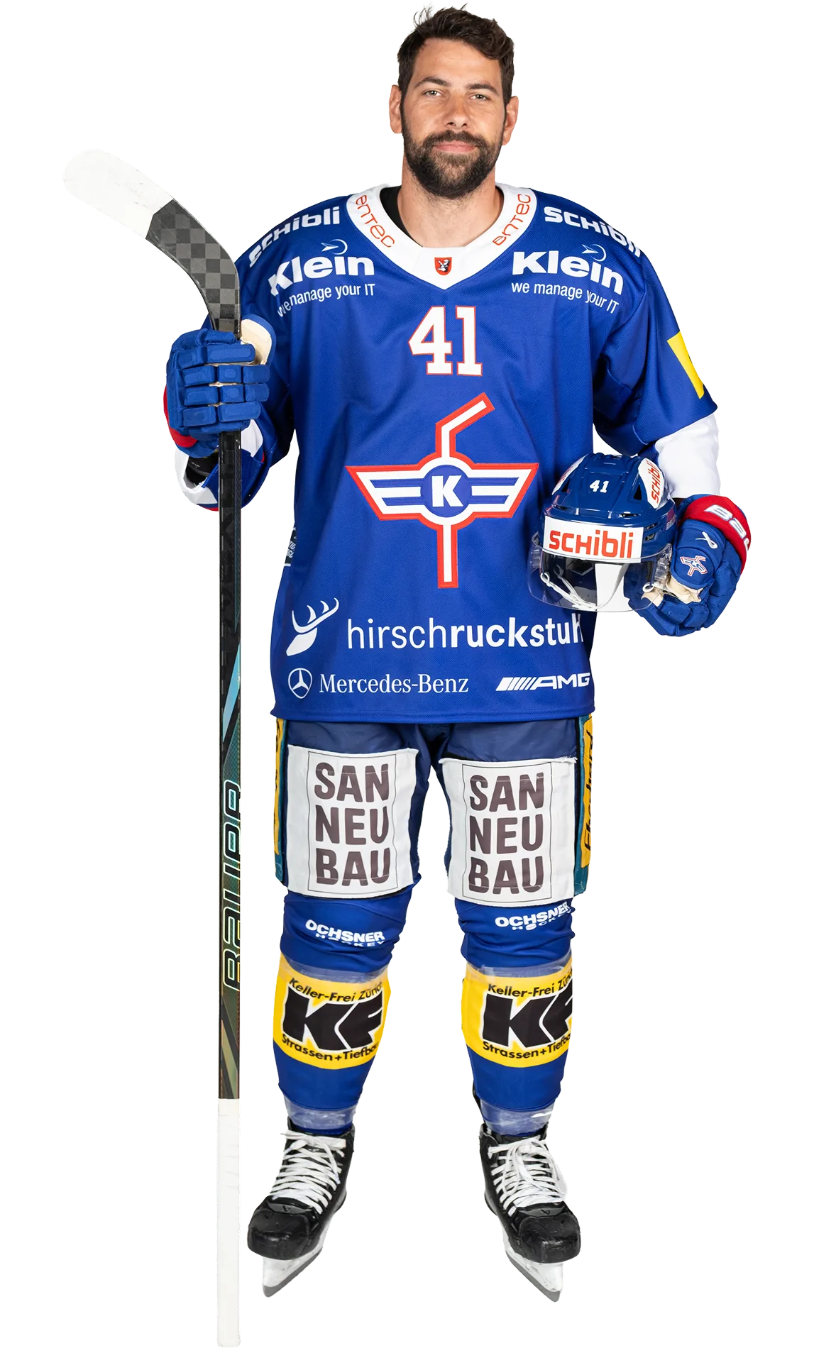 Leandro Profico, Verteidiger in der 1. Mannschaft des EHC Kloten
