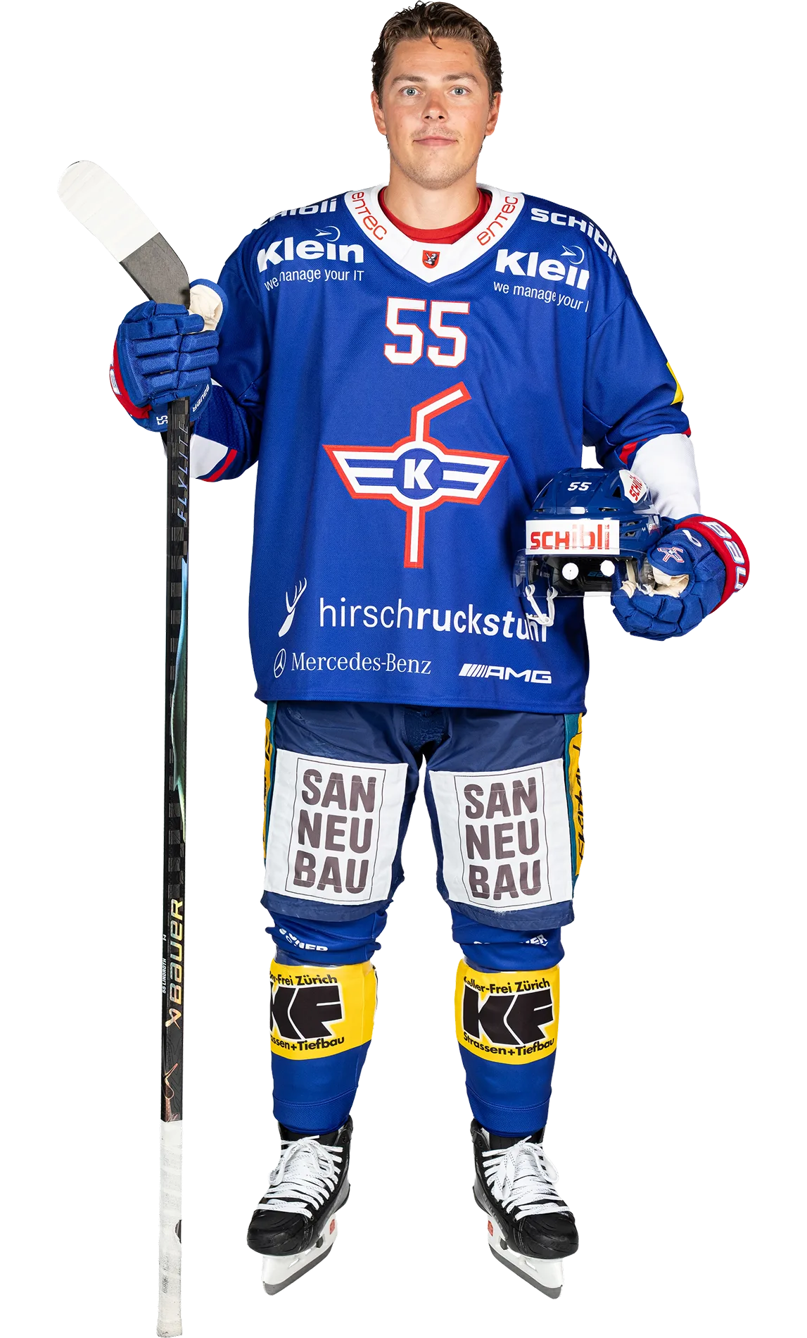 Max Lindroth, Verteidiger in der 1. Mannschaft des EHC Kloten
