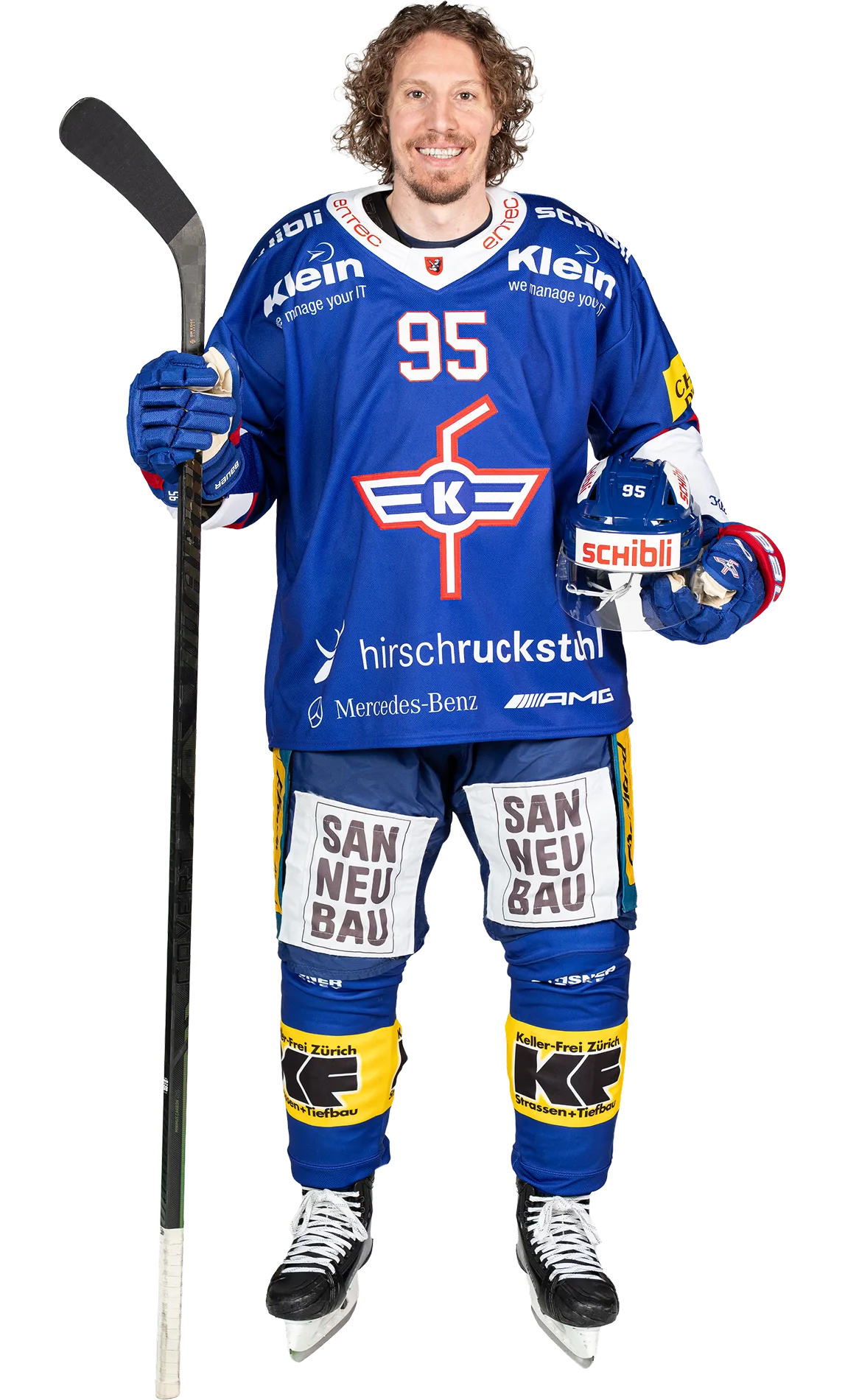 Nicholas Steiner, Verteidiger in der 1. Mannschaft des EHC Kloten