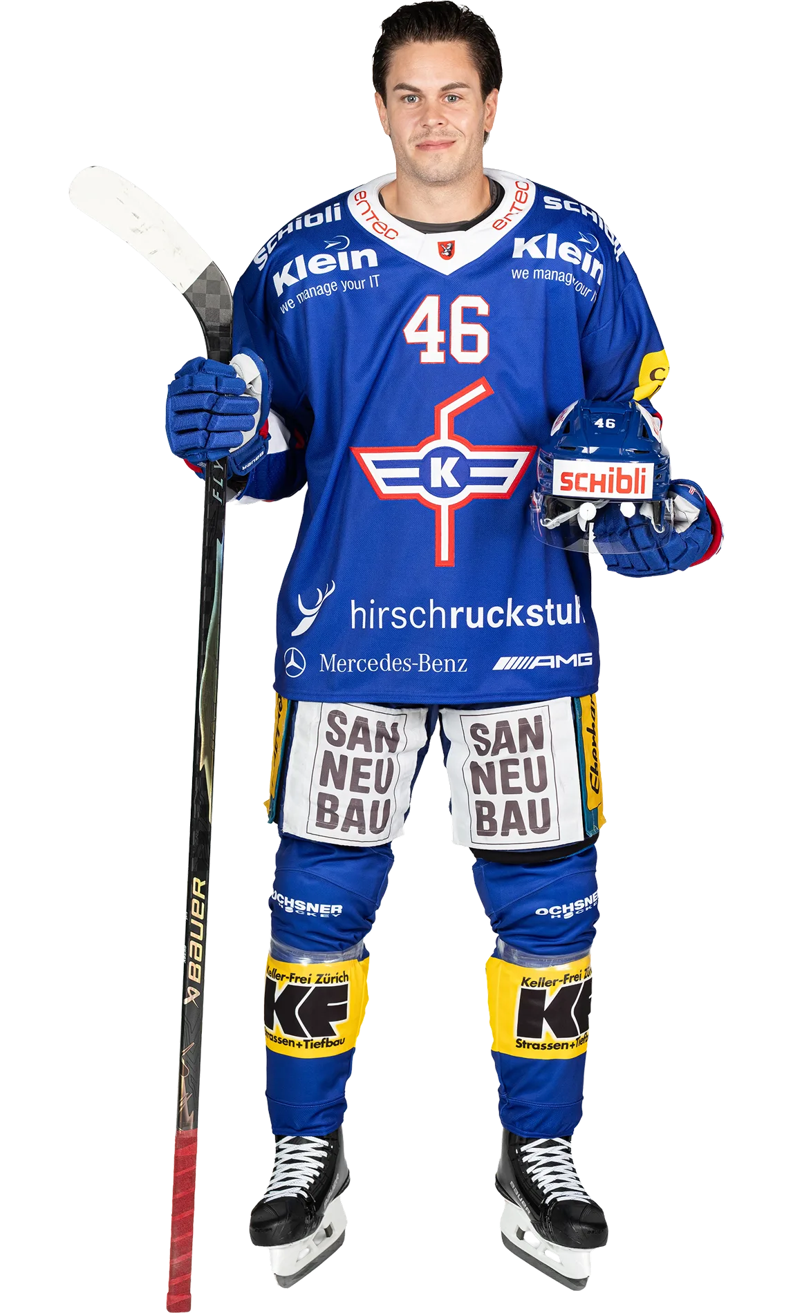 Pontus &Aring;berg, St&uuml;rmer in der 1. Mannschaft des EHC Kloten