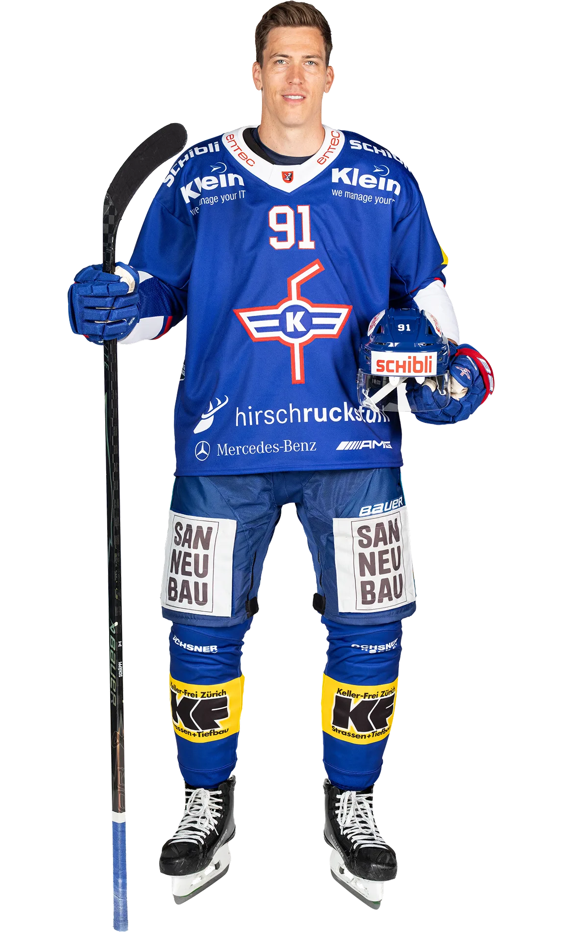 Reto Sch&auml;ppi, St&uuml;rmer in der 1. Mannschaft des EHC Kloten