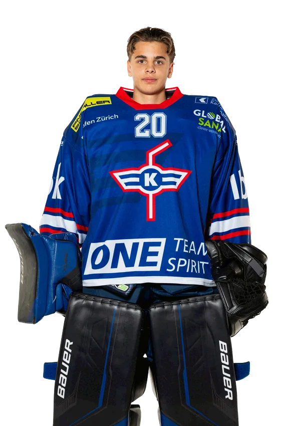 Silvan Grimm, Torhüter der U21-Elit des EHC Kloten