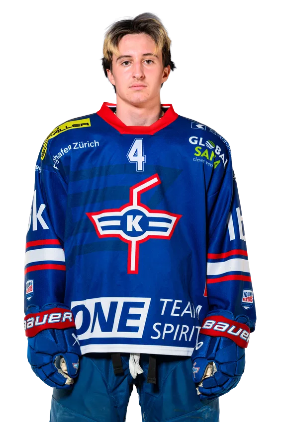Philip Moser, Verteidiger in der U21-Elit des EHC Kloten