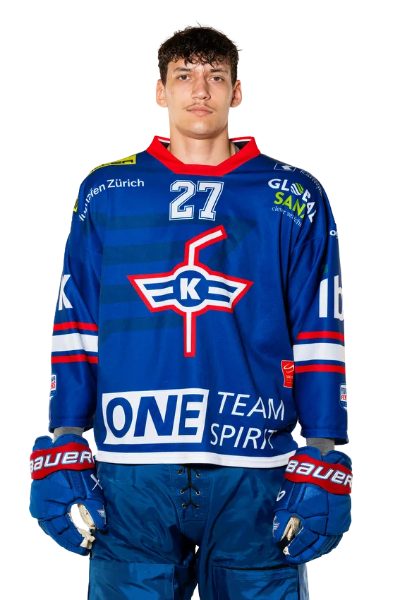 Nick Golubev, Verteidiger der U21-Elit des EHC Kloten