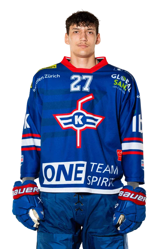 Nick Golubev, Verteidiger der U21-Elit des EHC Kloten