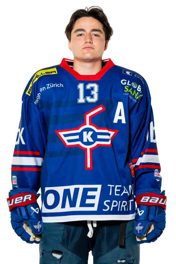 Andri K&uuml;nzli, St&uuml;rmer der U21-Elit des EHC Kloten