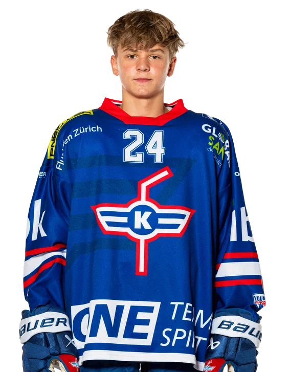 Levin Zahner, Verteidiger der U18-Elit des EHC Kloten