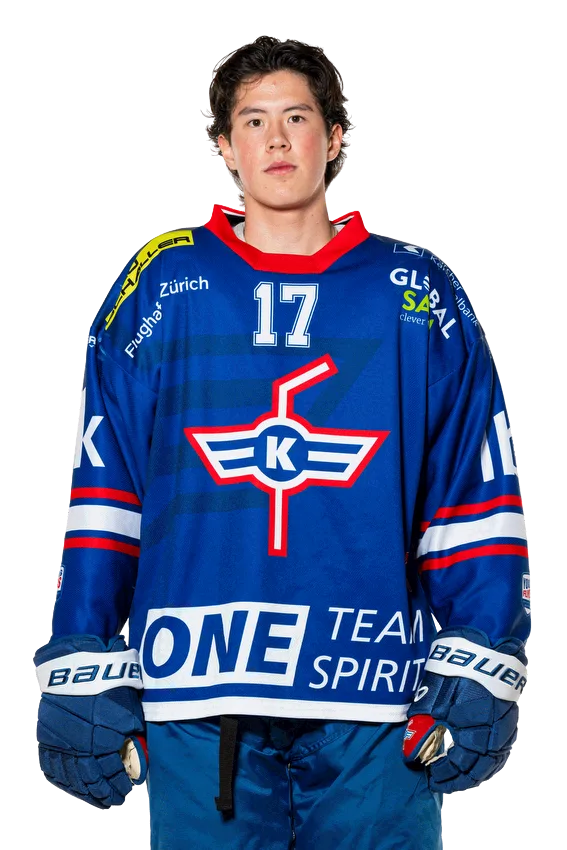 Yannis Deussen, Stürmer der U18-Elit des EHC Kloten