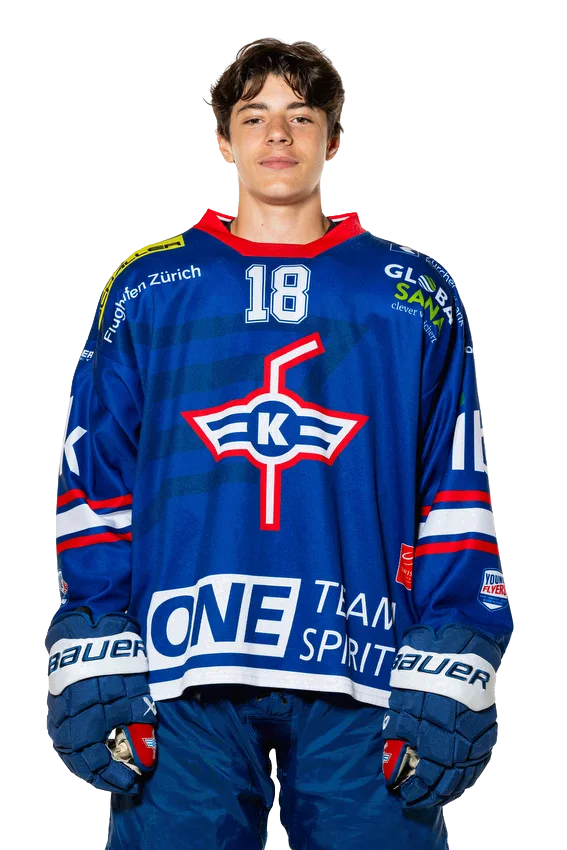 Cedrick Wattenhofer, Stürmer der U18-Elit des EHC Kloten