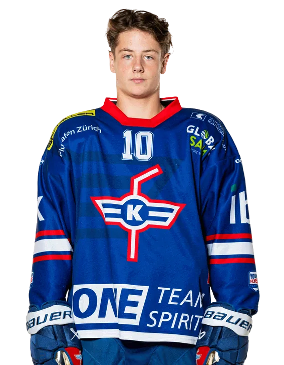 Lian Greile, St&uuml;rmer der U18-Elit des EHC Kloten
