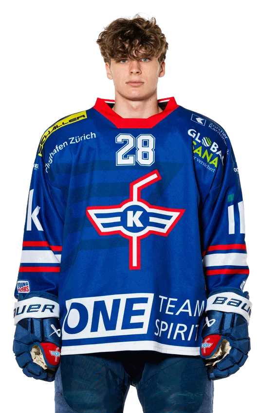 Liam Heuberger, St&uuml;rmer der U18-Elit des EHC Kloten