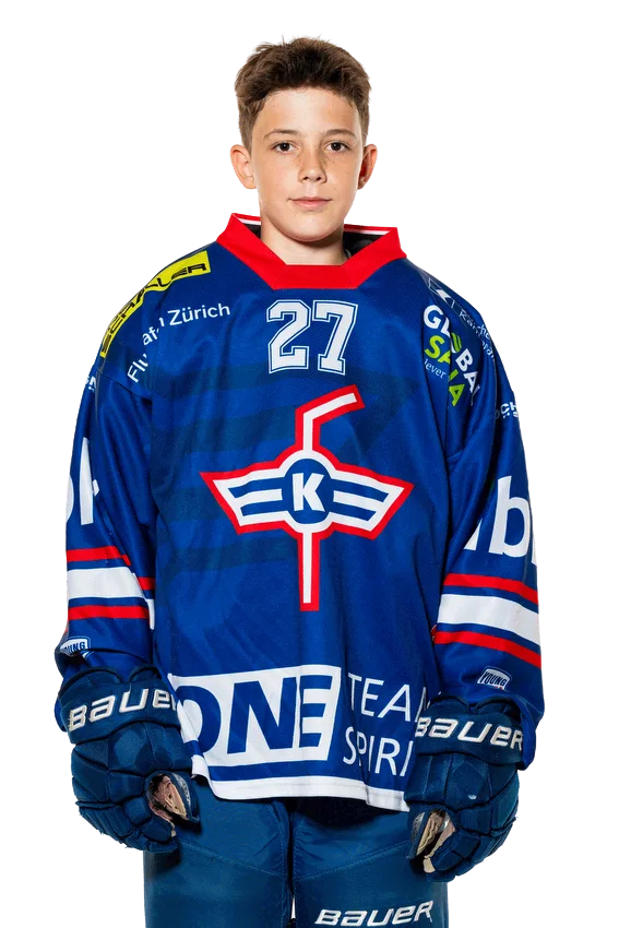Nino Gisler, Verteidiger der U16 des EHC Kloten