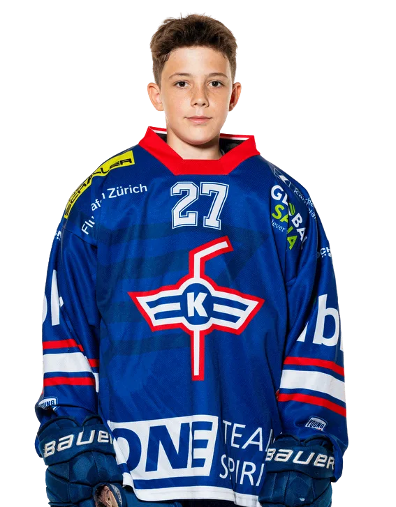Nino Gisler, Verteidiger der U16 des EHC Kloten