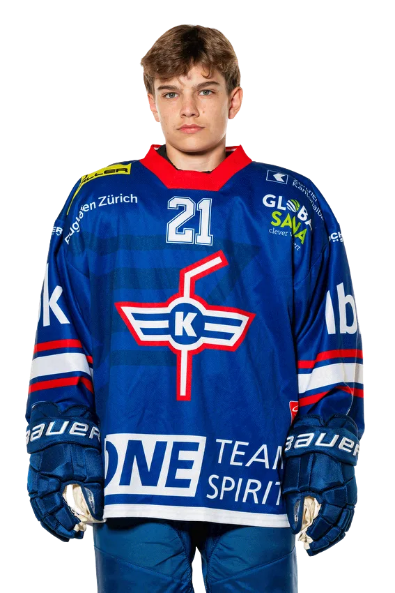 Sebastian Pettersson, Verteidiger der U16 des EHC Kloten