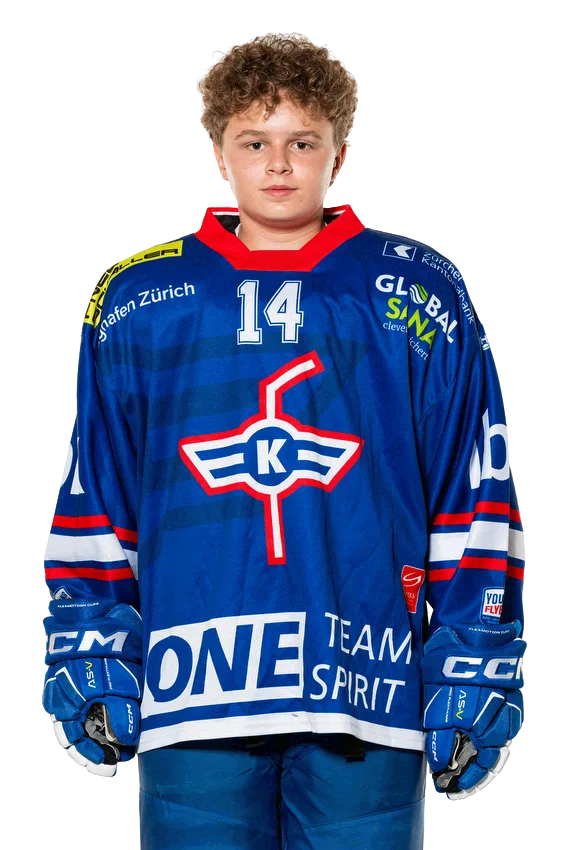 Liam Egli, Verteidiger der U16 des EHC Kloten