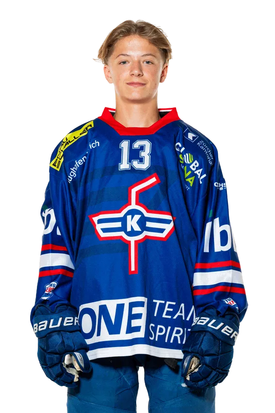 Lenis Just, Stürmer der U16 des EHC Kloten