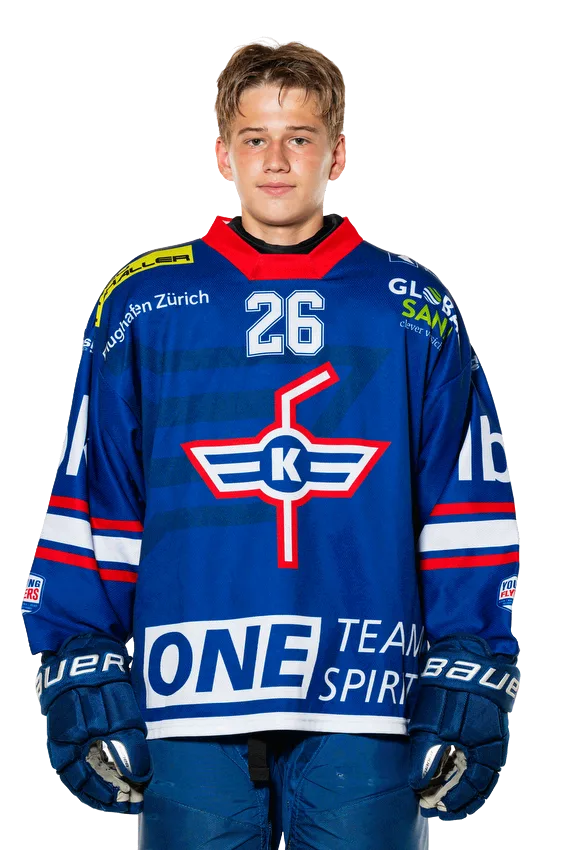 Livio Keller, Stürmer der U16 des EHC Kloten